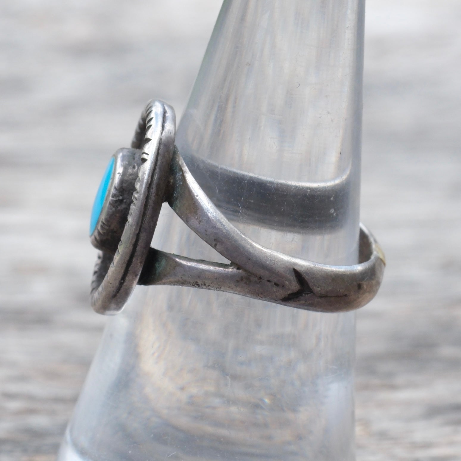 Vintage Sterling Turquoise Ring 7