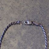 Vintage Sterling Silver Twisted Chain Bracelet 6.75"