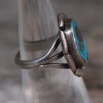 Vintage Sterling Turquoise Ring 6.25