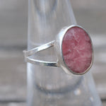 Vintage Sterling Rhodonite Ring 7