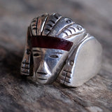 Vintage Sterling Pharaoh Ring 11.25
