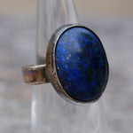 Vintage Sterling Lapis Ring 5.5