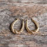 Vintage 14K Gold Hoop Earrings
