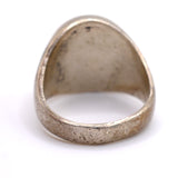 Vintage Sterling Crushed Turquoise Inlay Ring 9