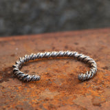 Vintage Sterling Silver Braided Cuff