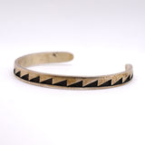 Vintage Sterling Stamped Cuff Bracelet