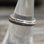 Vintage Sterling Silver Stamped Band 6.25