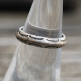 Vintage Sterling Silver Stamped Band 6.25
