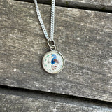 Vintage Sterling Good Luck Hex Necklace