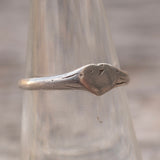 Vintage Sterling Silver Heart Band 6.75
