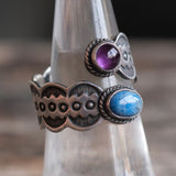 Vintage Sterling Stamped Overpass Ring 7