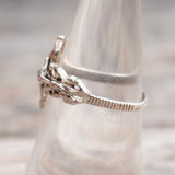 Vintage Sterling Silver Jesus Ring 7