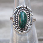 Vintage Sterling Chrysocolla Roper Ring 5