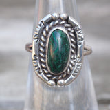 Vintage Sterling Chrysocolla Roper Ring 5