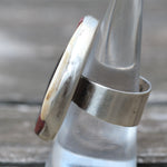 Vintage Sterling Multistone Inlay Ring 9