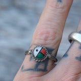 Vintage Sterling Zuni Sunface Ring 6.5