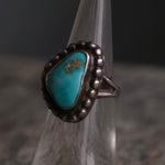 Vintage Sterling Turquoise Ring 4.75