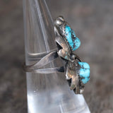 Vintage Sterling 2-Stone Turquoise Ring 6