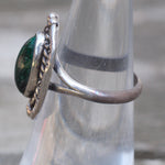Vintage Sterling Chrysocolla Roper Ring 5