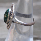 Vintage Sterling Chrysocolla Roper Ring 5