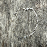Vintage Sterling Curb Chain Bracelet