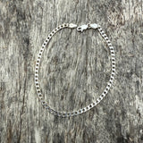 Vintage Sterling Curb Chain Bracelet