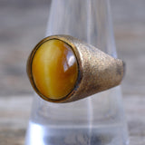 Vintage Sterling Tigers Eye Ring 9.75