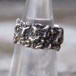 Vintage Sterling Silver Textured Band Ring 5