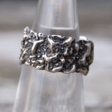 Vintage Sterling Silver Textured Band Ring 5