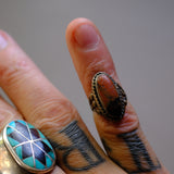 Vintage Sterling Petrified Wood Ring 4