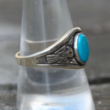 1980's Vintage Turquoise Thunderbird Ring
