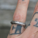 Vintage Sterling Silver Stamped Band 6.25