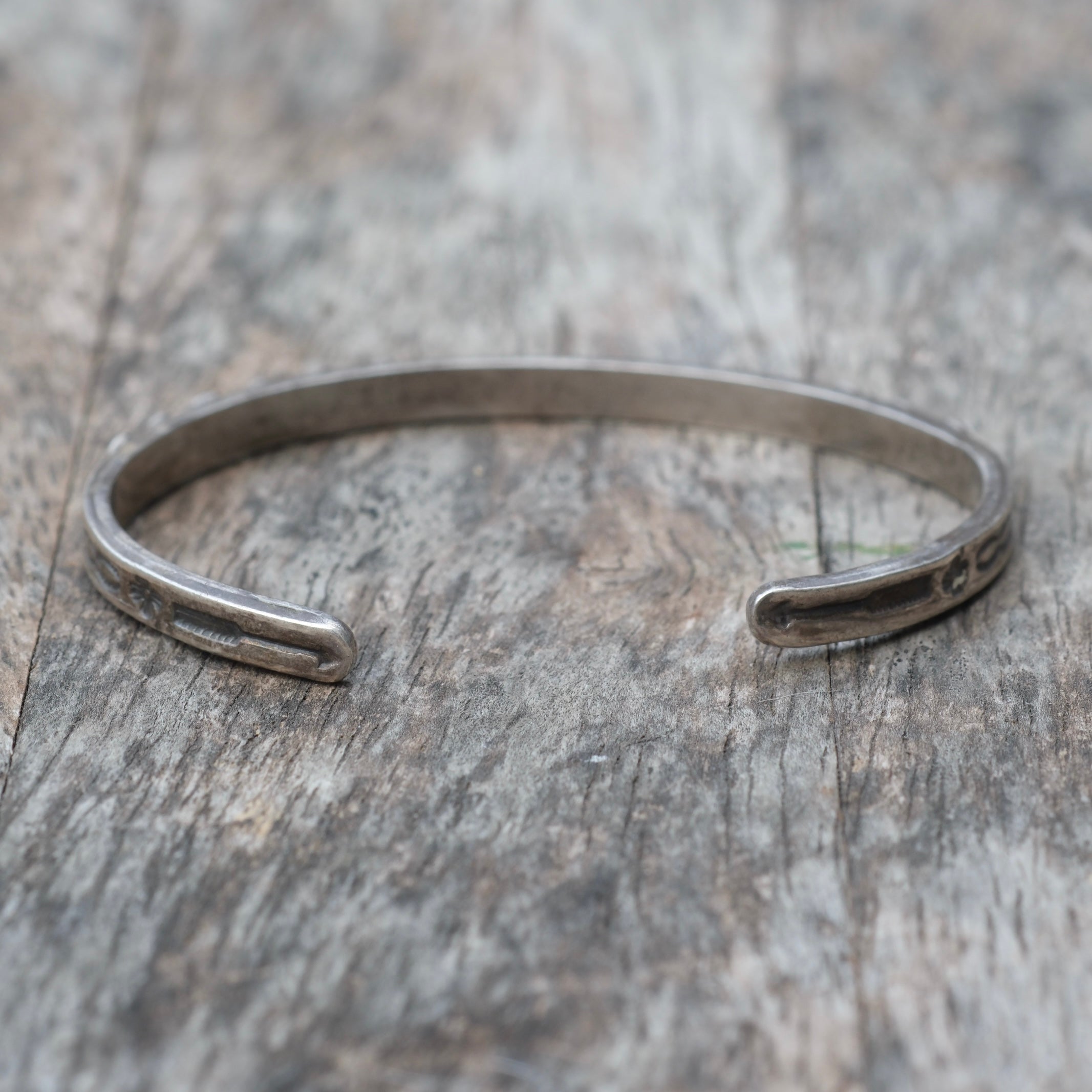 Vintage Sterling Snake Eye Turquoise Cuff Bracelet