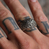 Vintage Sterling Marcasite Ring 7.75