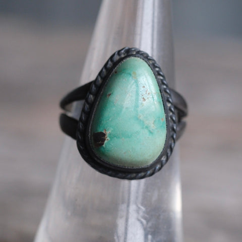 Vintage Sterling Turquoise RIng 6