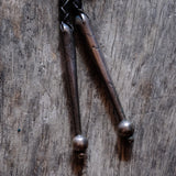 Huge Vintage Sterling Inlay Blue Jay Bolo Tie