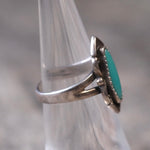 Vintage Sterling Turquoise Ring 5.25