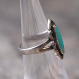 Vintage Sterling Turquoise Ring 5.25