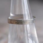 Vintage Sterling Silver Textured Band 6