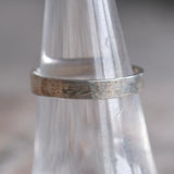 Vintage Sterling Silver Textured Band 6
