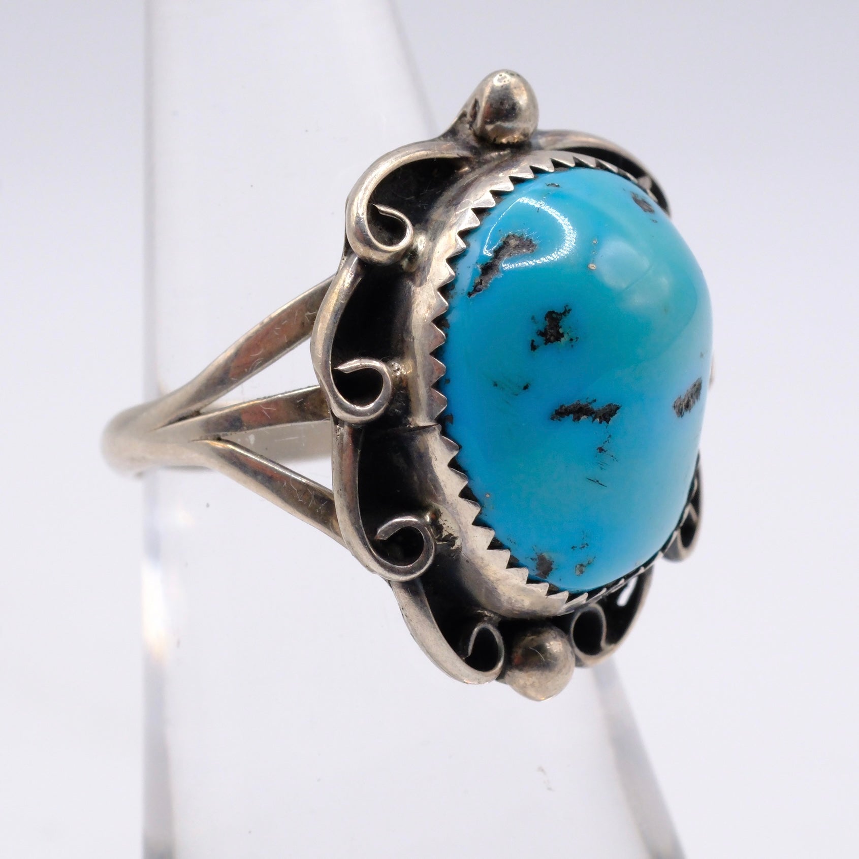 Vintage Sterling Turquoise Ring 6