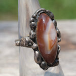 Vintage Sterling Jasper Ring 5