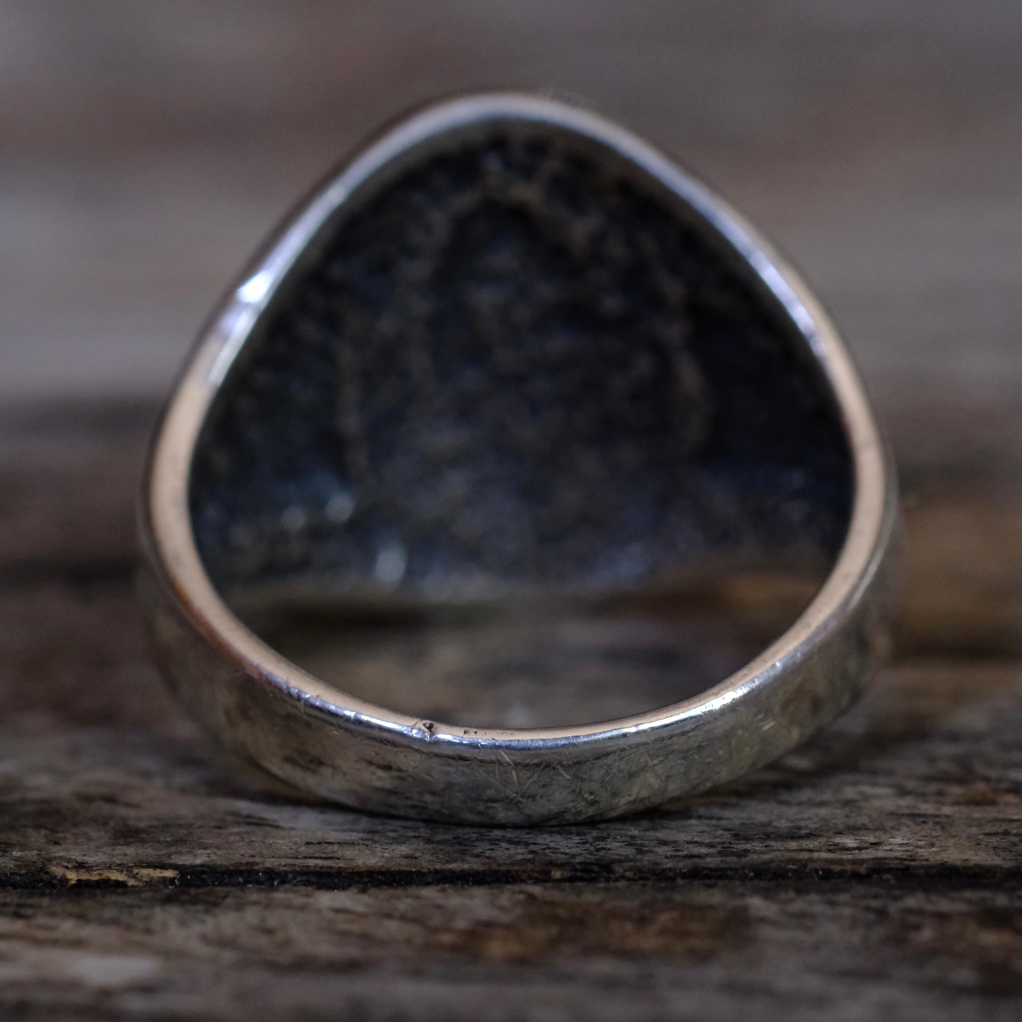 Vintage Sterling Silver Leaf Ring 9.75