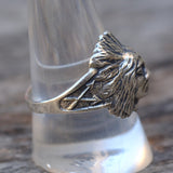 Vintage Sterling Big Chief Ring 10.5