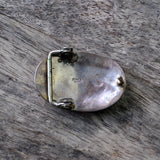 Small Ladies Vintage Sterling Turquoise Snake Belt Buckle