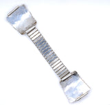 Vintage Sterling 6-Stone Turquoise and Coral Snake Watch Band