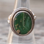 Vintage Sterling Turquoise Ring 6.75