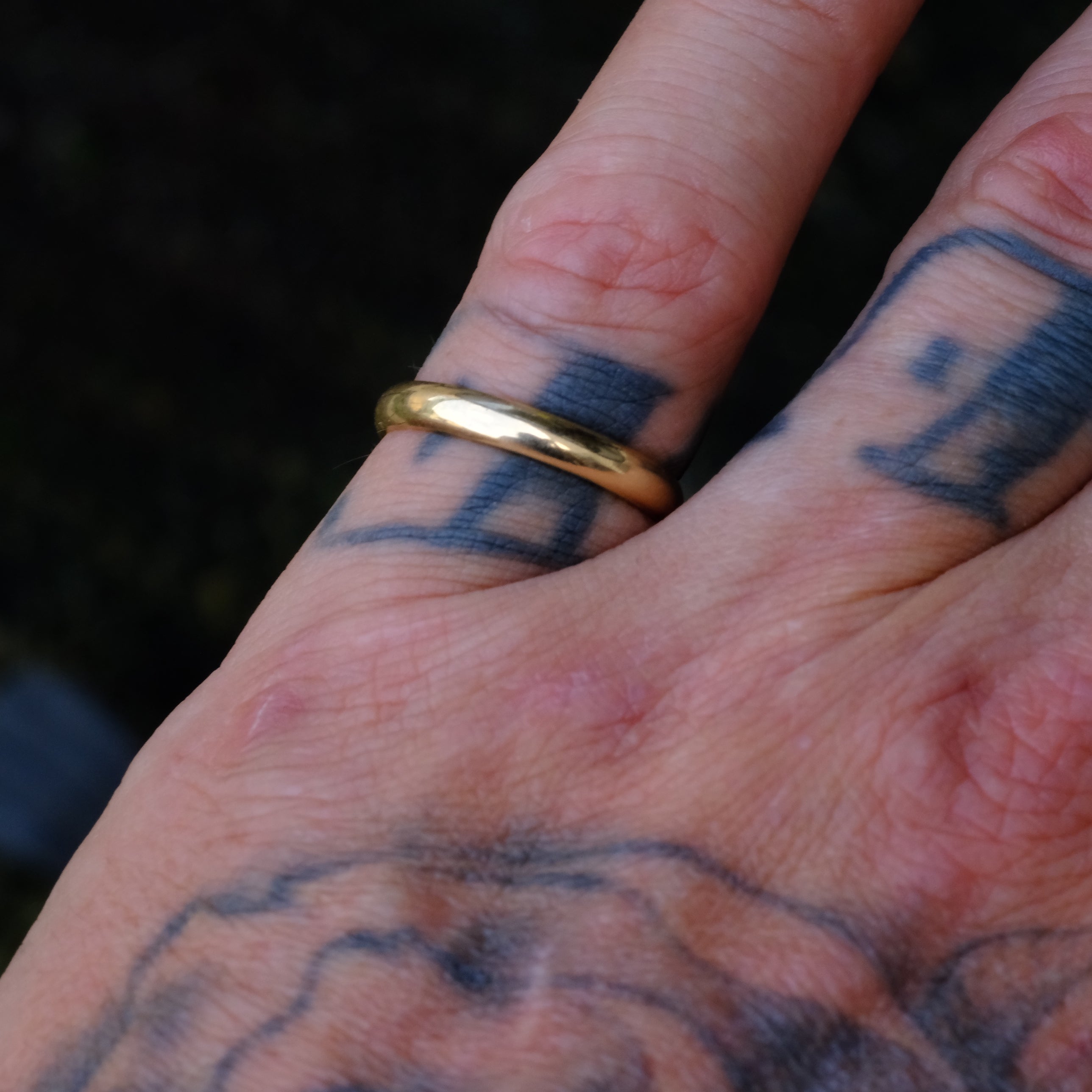 Vintage 14K Gold Band Ring 7