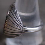 Vintage Sterling Zuni Inlay Ring 11.5