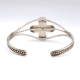 Vintage Sterling Turquoise Cluster Cuff Bracelet 6"